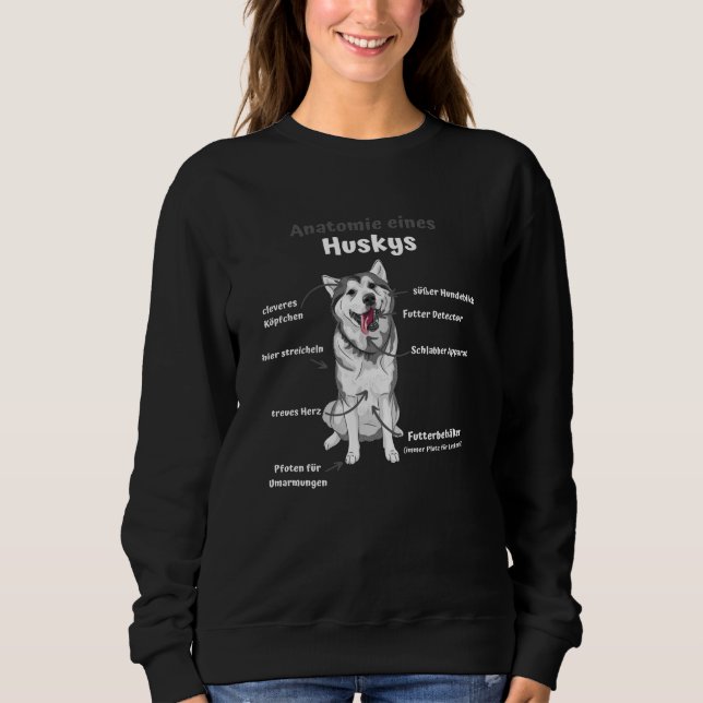 Moletom Anatomia De Um Cachorro Rouco Cute Engraçado Cacho (Frente)