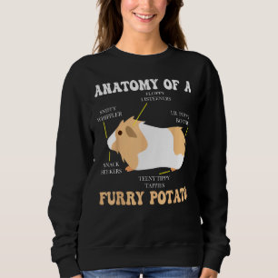 Moletom Anatomia De Um Porquinho Da Índia Batata Peludo R