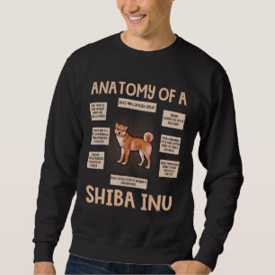 Moletom Anatomia De Um Presente Engraçado Shiba Inu