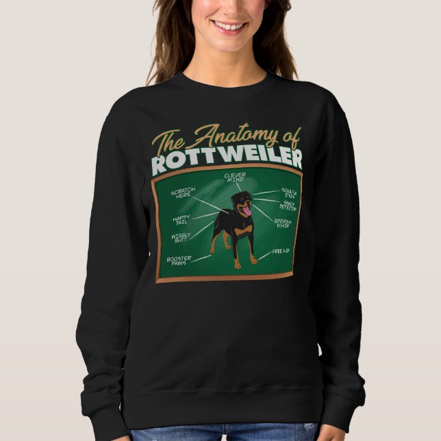 Moletom Anatomia de um Rottweiler I Rottweiler (Frente)