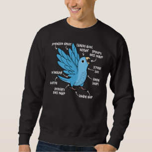 Moletom Anatomia do papagaio I Blue Parrotlet