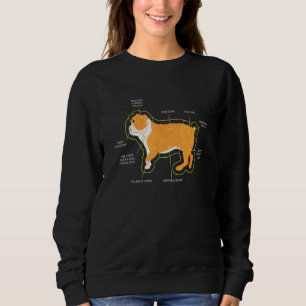 Moletom Anatomia do Piada Canino Figura K9 Amor Proprietár