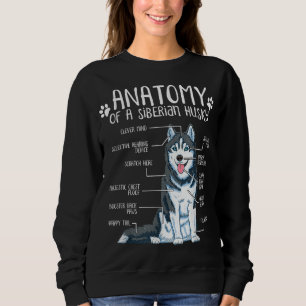 Moletom Anatomia Engraçada Sobremesa-Cachorro Siberiana