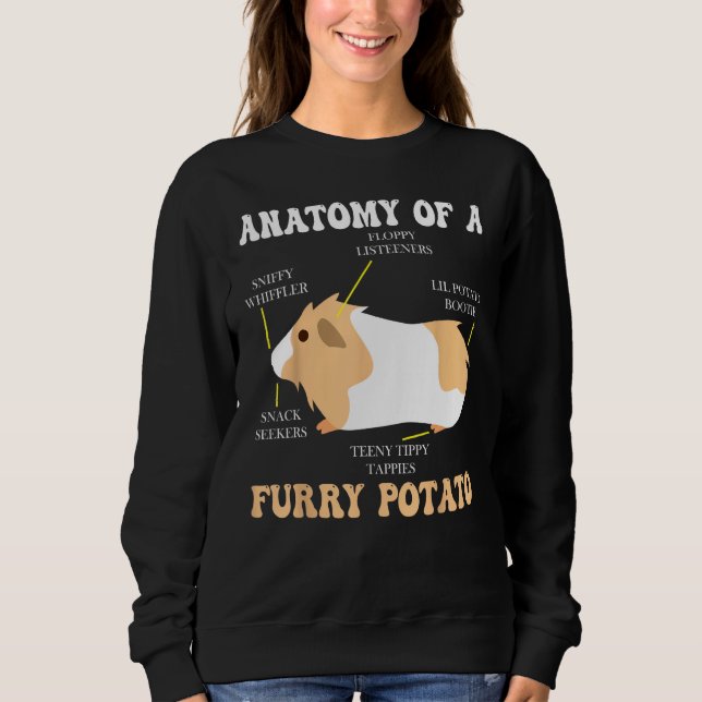 Moletom Anatomy Of A Furry Potato Guinea Pig  Clothing 1 (Frente)