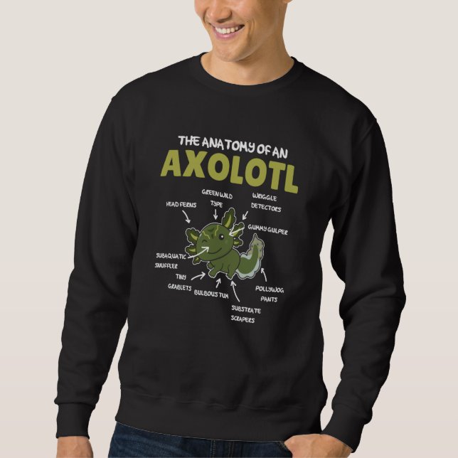 Moletom Anatomy Of an Axolotl Sweet Axolotl Explanation  2 (Frente)