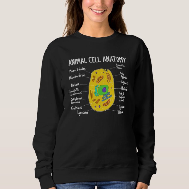 Moletom Anatomy Of Animal Cell Biology Biologist Science S (Frente)