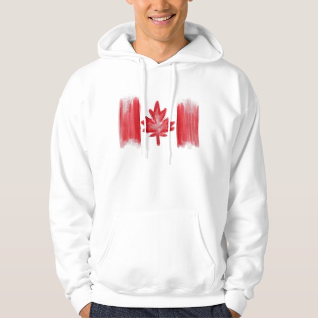 Moletom Anca de bandeira canadense (Frente)