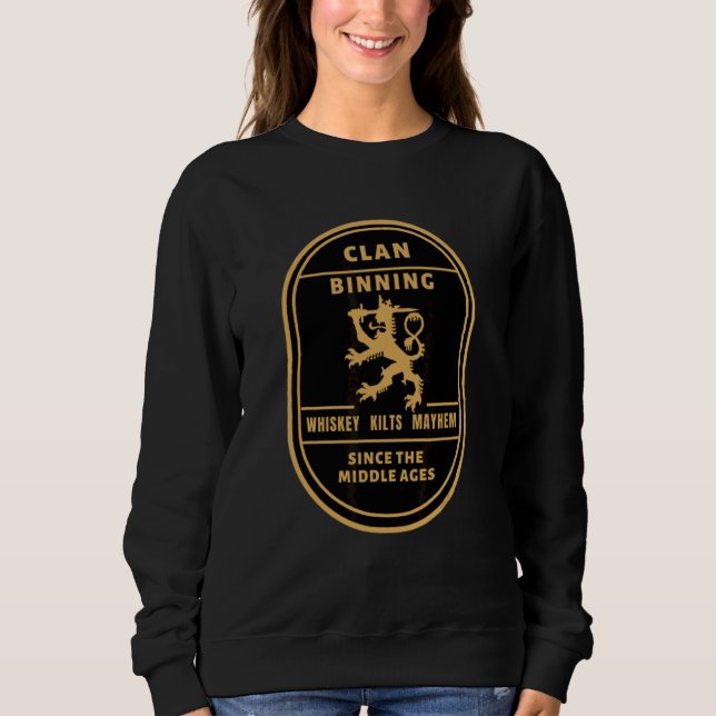 Moletom Ancestralidade Escocesa Clan Binning Jogos das Ter (Frente)
