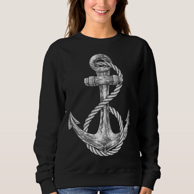 Moletom Anchor Rope Nautical Sailing Sail Sea (Frente)
