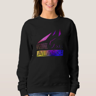 Moletom Anchorage Alasca Urso Colorido E Montanhas