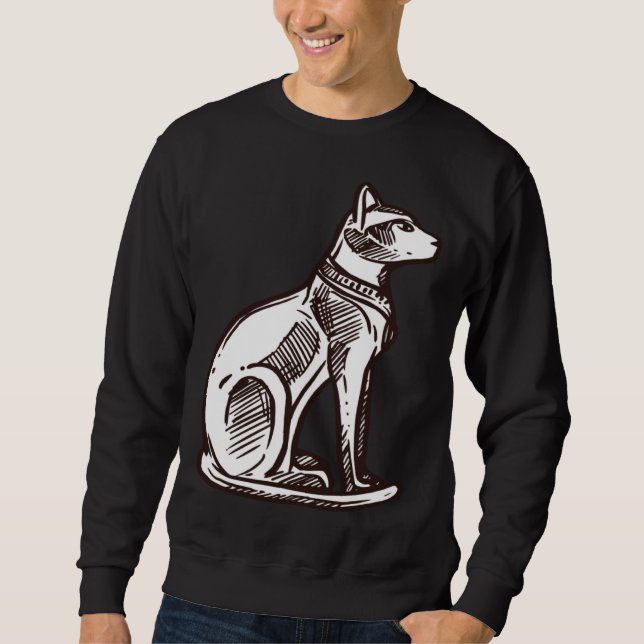 Moletom Ancient Egypt Cat Goddess Sacred Animal Deity God (Frente)