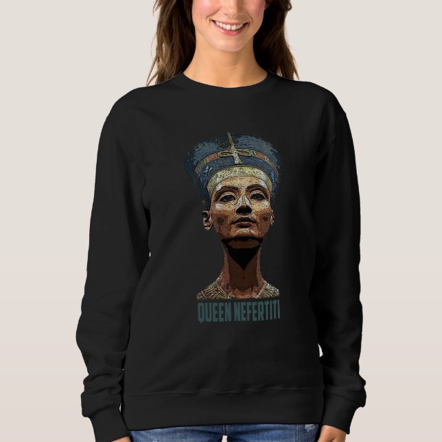 Moletom Ancient Egyptian Pharaoh queen Nefertiti Mom dad (Frente)