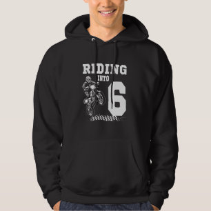 Moletom Andando Em 6 6 de Aniversário De Bicicleta De Moto