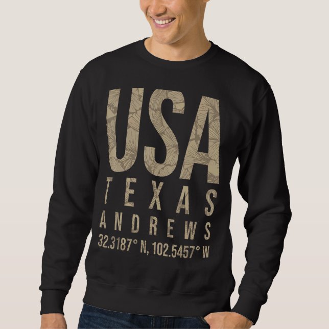 Moletom Andrews Tx Texas (Frente)