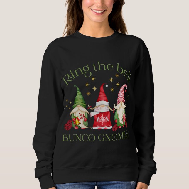 Moletom Anel Bell Bunco Gnomies Bunco Gnomos de Natal (Frente)
