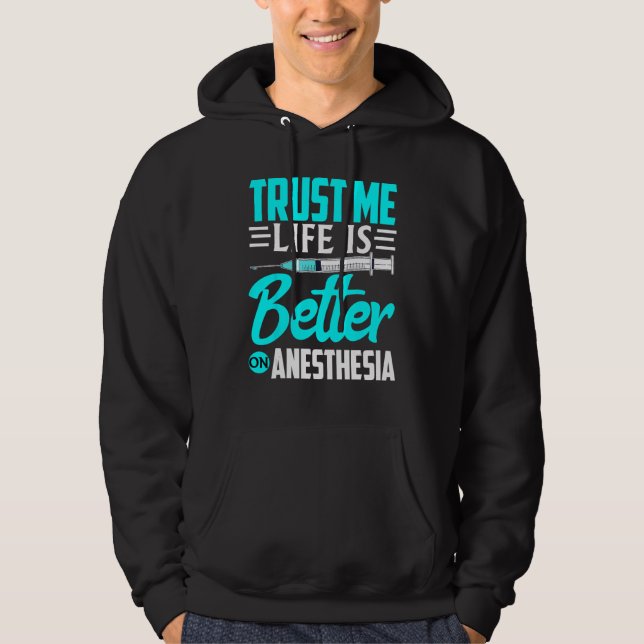 Moletom Anesthesiologist Trust Me  On Anesthesia (Frente)