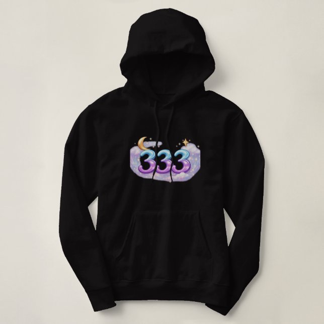 Moletom Angel Number 333 Spiritual Hoodie – Manifestation  (Frente do Design)