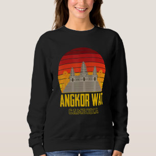 Moletom Angkor Wat Camboja Retro Vintage Asia Tour