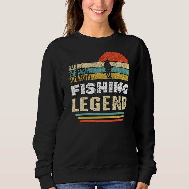 Moletom Anglês Dizendo Da Pesca Ao Dia de os pais Para Mim (Frente)