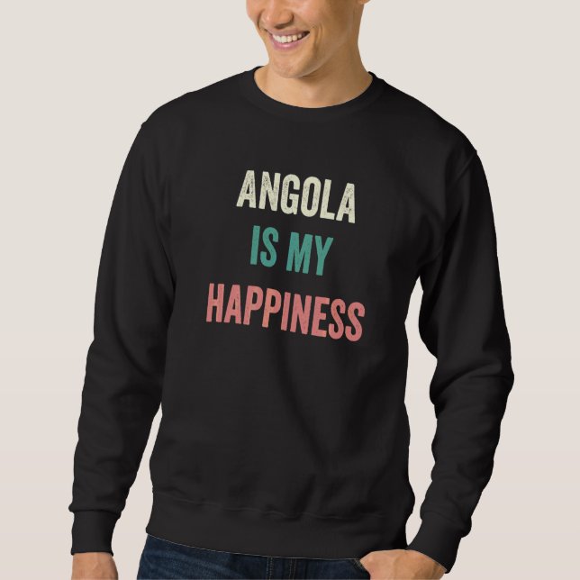 Moletom Angola É Minha Felicidade   (Frente)