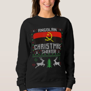 Moletom Angola Flag Angolan Christmas Sweater