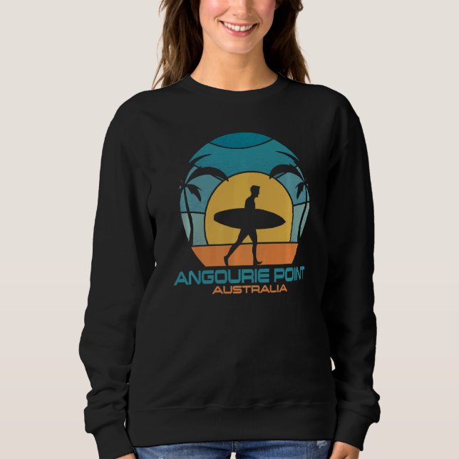 Moletom Angourie Point Surfing Beach Retro Surfing Summer (Frente)