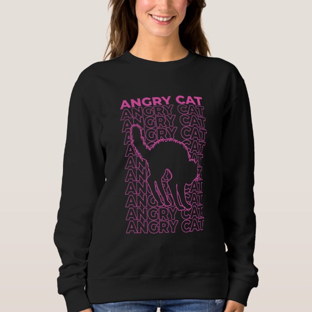 Moletom Angry Cat Pastel Aesthetic (Frente)