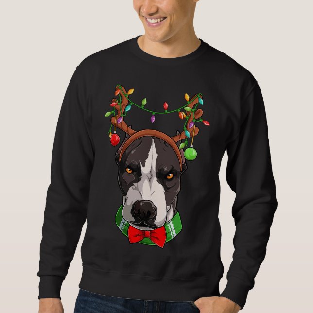 Moletom Angry Christmas Pitbull (Frente)