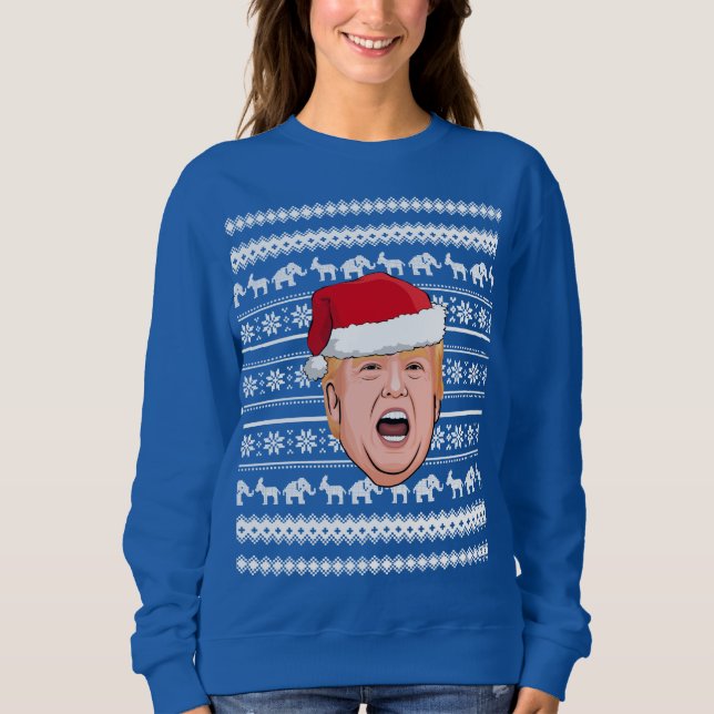Moletom Angry Donald Trump Christmas (Frente)