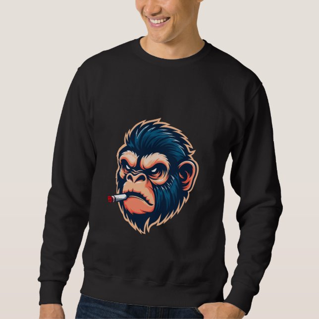 Moletom Angry Monkey Graphic Sweatshirt for Men (Frente)