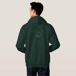 Moletom Ângulo mínimo de rotação Hoodie escuro