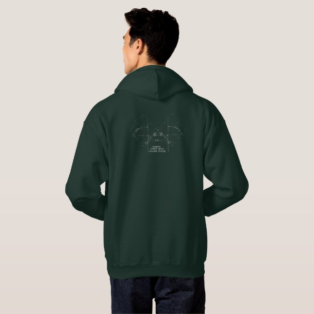 Moletom Ângulo mínimo de rotação Hoodie escuro (Parte Traseira Completa)