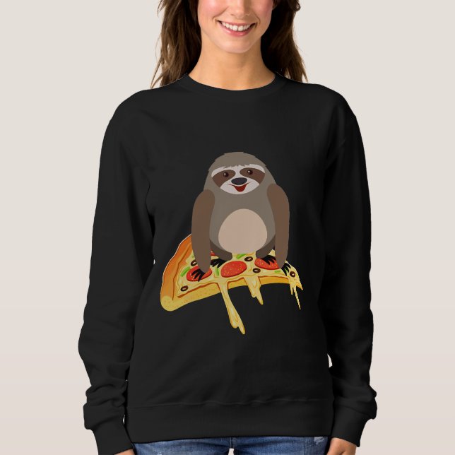 Moletom Animais Adoráveis Da Pizza Engraçada E Engraçada (Frente)