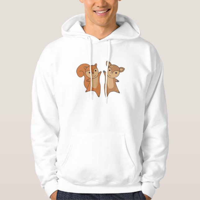 Moletom Animais das Florestas de Deer Squirrel — Animais d (Frente)