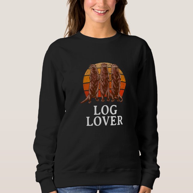 Moletom Animais do Mar de Log Lonter Marine Creator Sea Ot (Frente)
