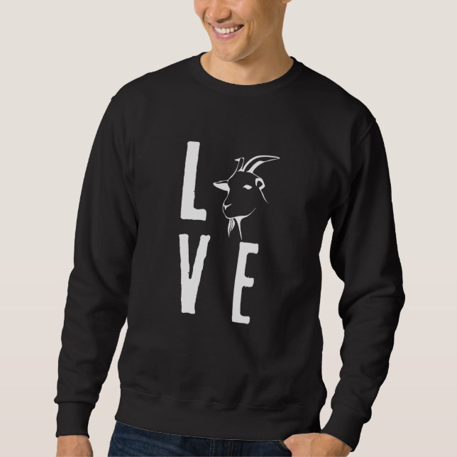 Moletom Animais Farmantes De Cabra De Amor (Frente)