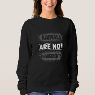 Moletom Animais Não São Ingredientes Comida Vegana Vida Sa