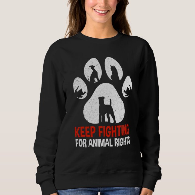 Moletom Animal Activist Rescue Animals Conservation Rights (Frente)