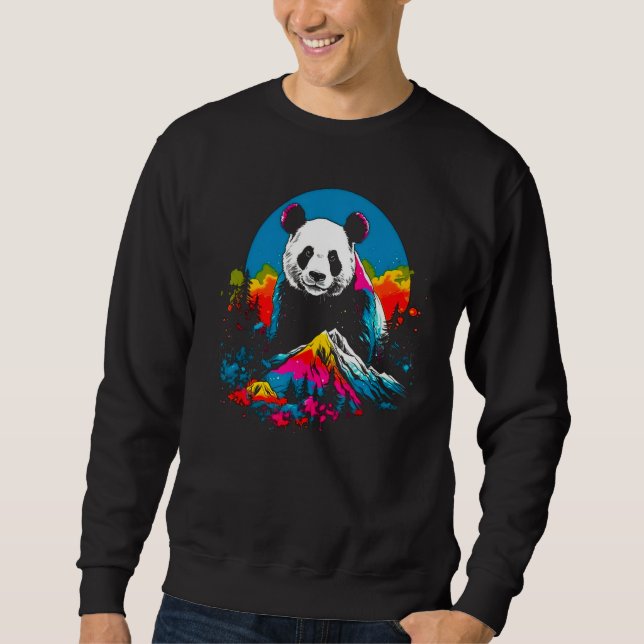 Moletom Animal Artist Panda Pop Design (Frente)