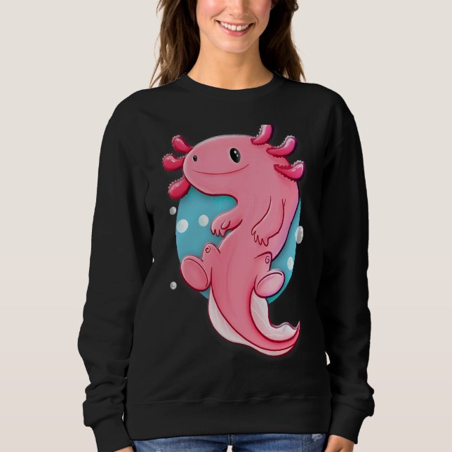 Moletom Animal de Cubo Axolotl (Frente)