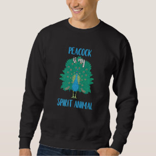 Moletom Animal Espiritual Pavão Azul Exótico Multicolor