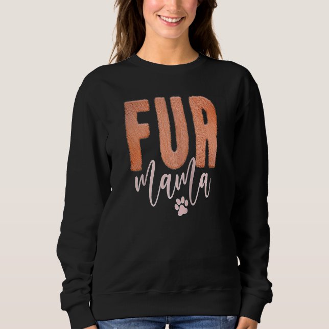 Moletom Animal Loving MaMa Loves Her Fur Babies Cat Dog An (Frente)