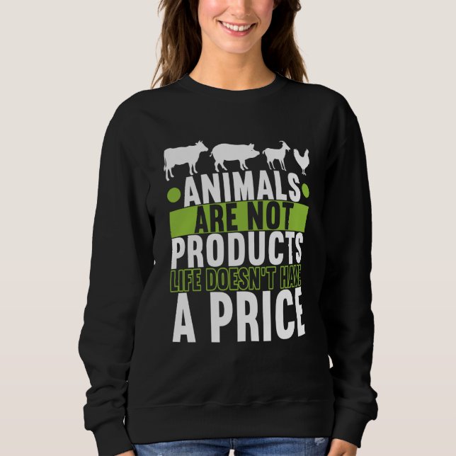 Moletom Animal Rights Vegan Vegetarian (Frente)