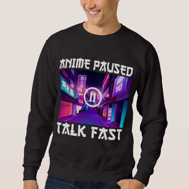 Moletom Anime em Pausa Conversa Rápida (Frente)