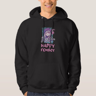 Moletom Anime Happy Femboy com Happy no japonês - Fofo e