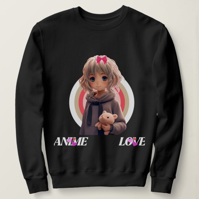 Moletom Anime Love Sweatshirt - (Frente do Design)