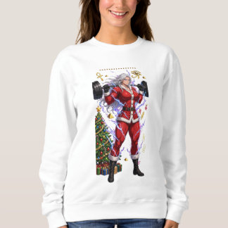 Moletom Anime Mãe Musculosa Natal - Arte de Ganhos de Nata