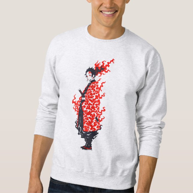Moletom Anime Samurai Fiery Warrior  Japonês Anime (Frente)