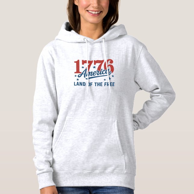 Moletom Aniversário de 250 anos dos EUA em 1776 (Frente)