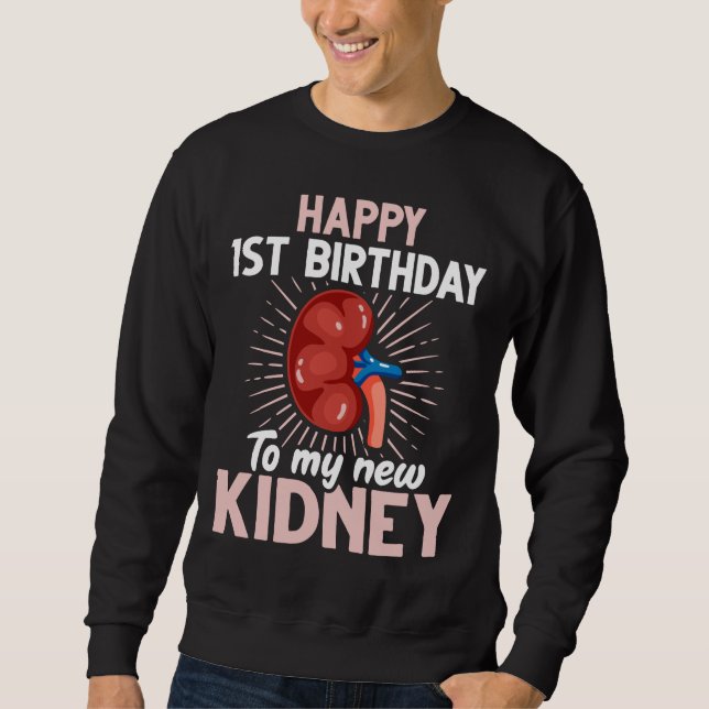 Moletom Aniversário do Transplante Renal Engraçado (Frente)